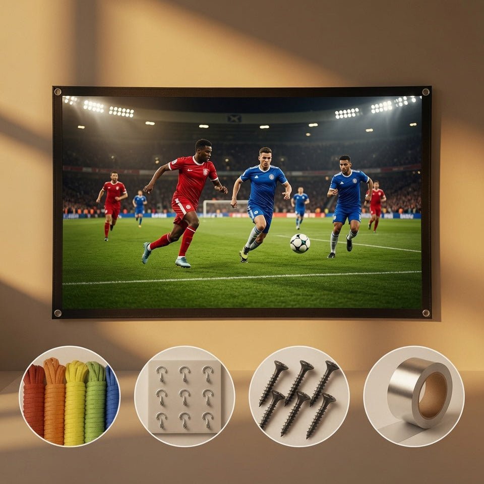VisionPro 5X Beamer-Leinwand – Faltbar (84 Zoll) - ElektronikSpezialist